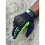 Motokit Revertech Aura Lacivert / Neon - Dokunmatik Ekran Uyumlu Motosiklet Eldiveni (Erkek) - Görsel 5