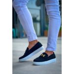 Evyora KB-027  Kuback  Bağcıksız Siyah Süet H Günlük Erkek Ayakkabı - Görsel 3