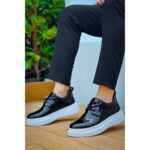 Evyora Kb-X3  Kuback Siyah Rugan  Bağcıklı  Günlük Erkek  Ayakkabı - Görsel 2