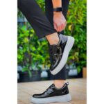 Evyora Kb-X3  Kuback Siyah Rugan  Bağcıklı  Günlük Erkek  Ayakkabı - Görsel 3