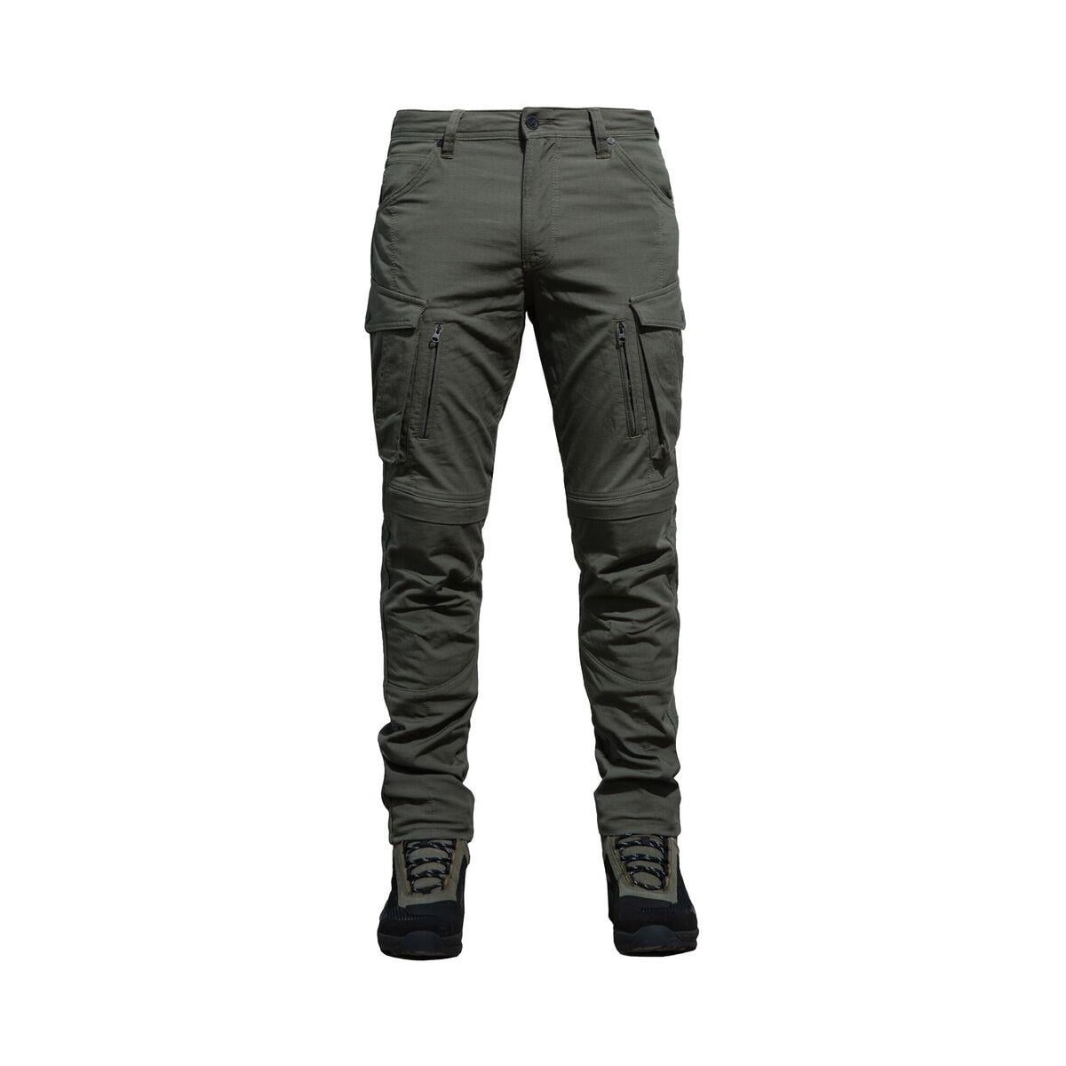 110001270692290.jpg The Biker Jeans Thebikerjeans Truva Cargo Khaki Korumalı Motosiklet Pantolonu Erkek - Görsel 1