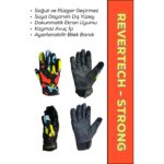 Motokit Revertech Strong Graffiti / Su ve Rüzgar Geçirmez Kışlık Motosiklet Eldiveni