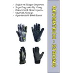 Motokit Revertech Strong Green Drops / Su ve Rüzgar Geçirmez Kışlık Motosiklet Eldiveni