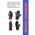 Motokit Revertech Strong Harley Queen / Su ve Rüzgar Geçirmez Kışlık Motosiklet Eldiveni