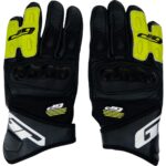 Gp Kompozit ELD04-BY Tam Korumalı Dokunmatik Deri Motosiklet Eldiveni