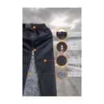 Baffhome Ankaflex Motosiklet Pantalonu Motorsiklet Rüzgar Yağmur Koruyucu Diz Koruma Motorcu Dizliği - Görsel 2